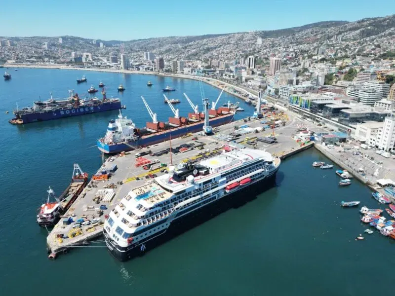 Aumento significativo de la llegada de cruceros a Valparaíso para la temporada 2026-2027