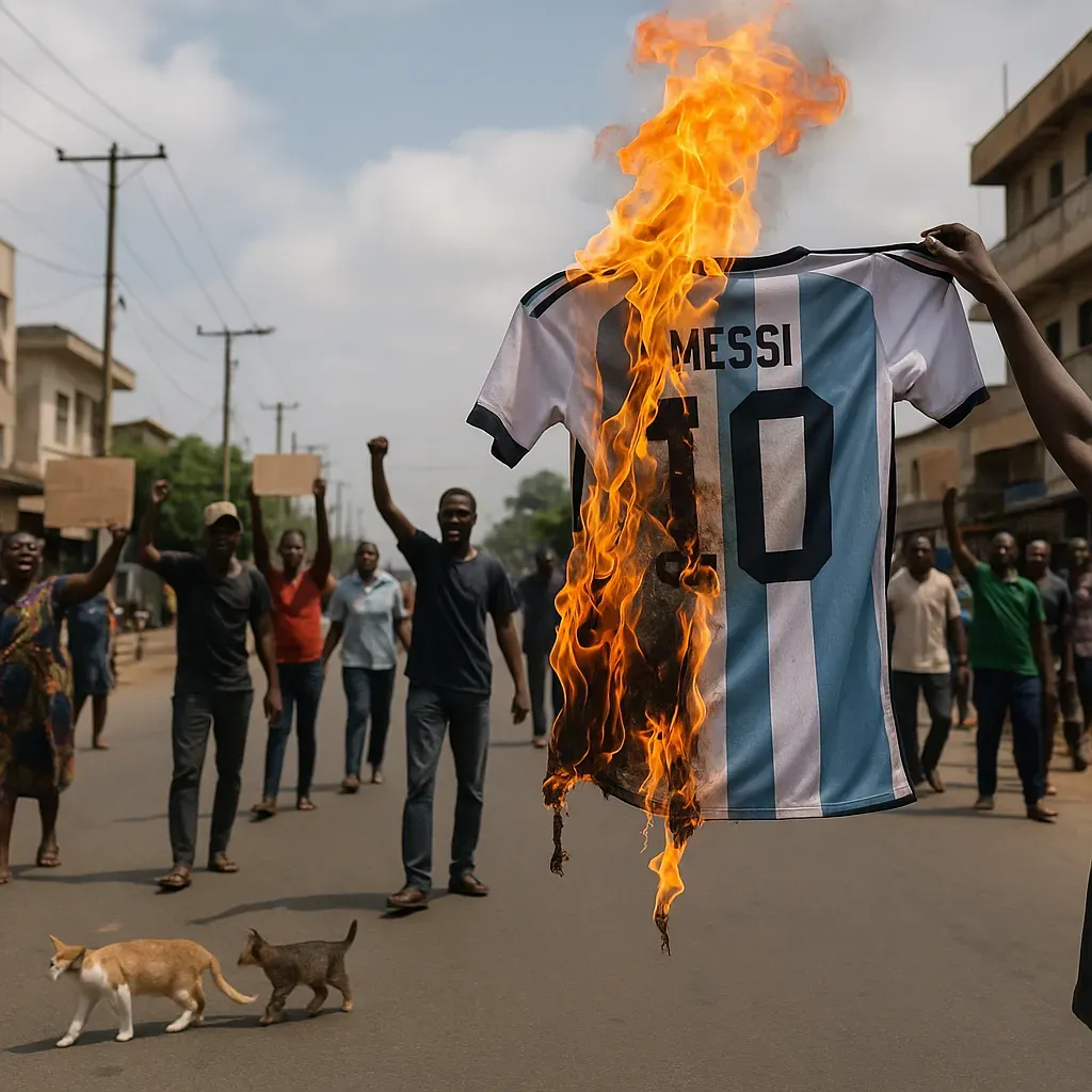 Benín protesta por homenaje a Messi