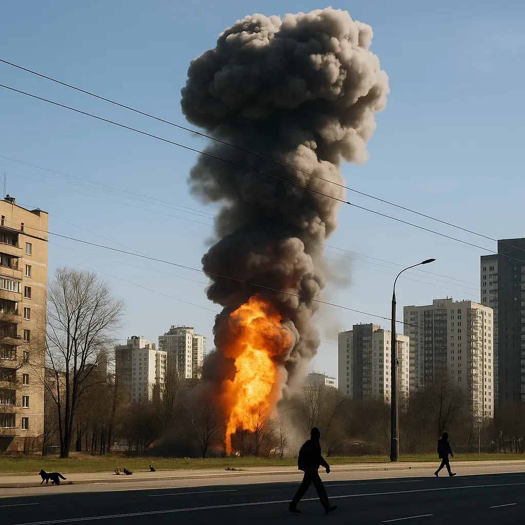 Explosiones en Kiev tras alerta de misil