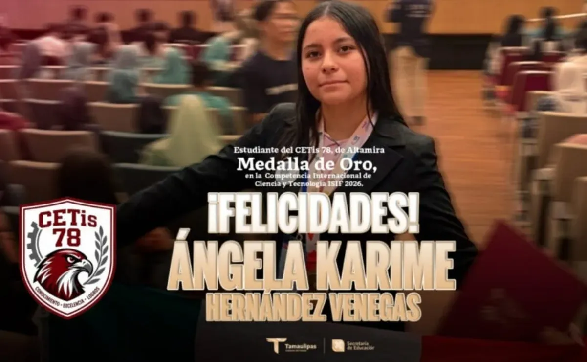 Felicita Sheinbaum a estudiante que ganó medalla de oro en Indonesia; creó un extintor acústico