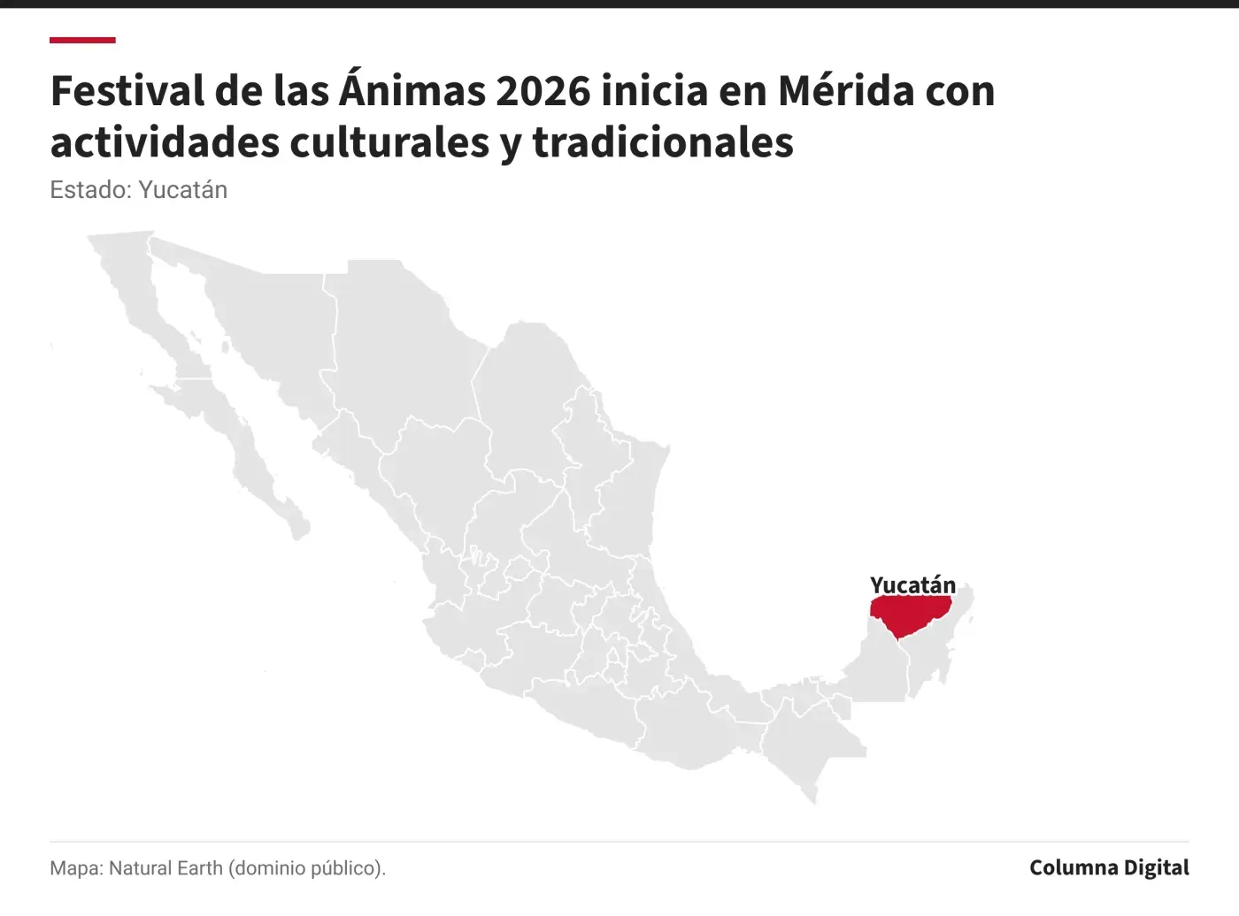Festival de las Ánimas 2026 inicia en Mérida con actividades culturales y tradicionales