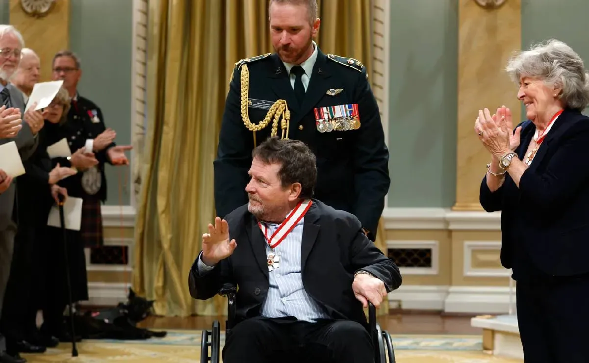 Michael J. Fox recibe máximo honor de Canadá por su activismo contra el Parkinson; el actor fue diagnosticado hace 35 años