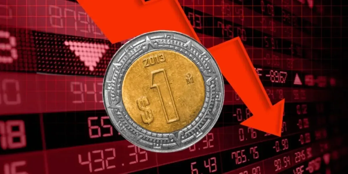 Peso mexicano pierde 4% frente al dólar en octubre