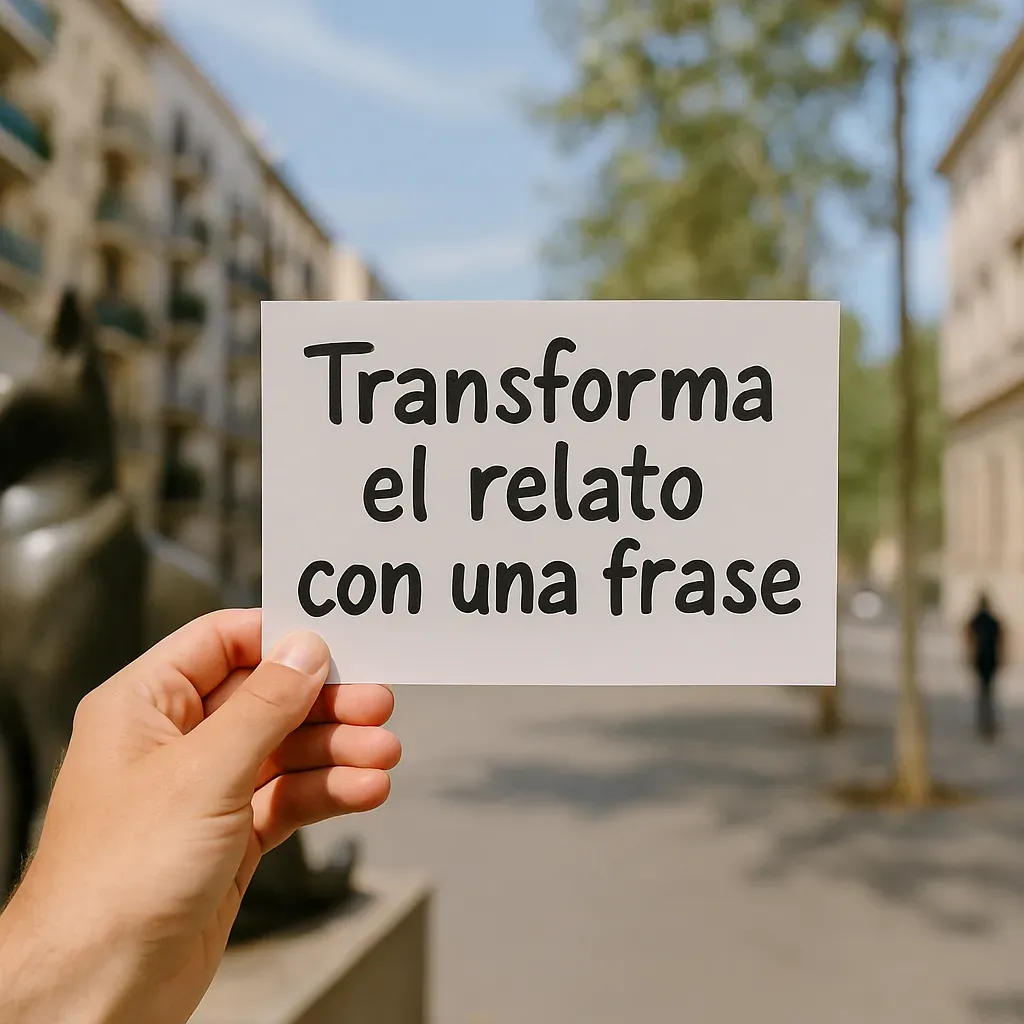 Transformar el relato con una frase