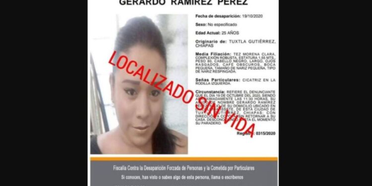 Asesinan a trans en Tuxtla Gutirrez; critican que Fiscala lo buscaran como hombre