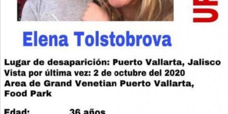 Ciudadana rusa desaparece en Puerto Vallarta tras visitar a su expareja