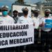 Marinos mercantes protestan en Veracruz contra militarización de puertos