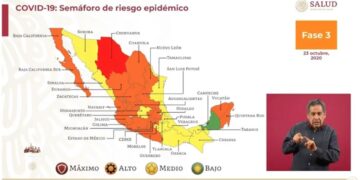 Semforo epidemiolgico: as qued el nuevo mapa
