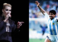 El día que Rocío Banquells le cantó a Maradona en "Siempre en domingo". Foto: Getty Images