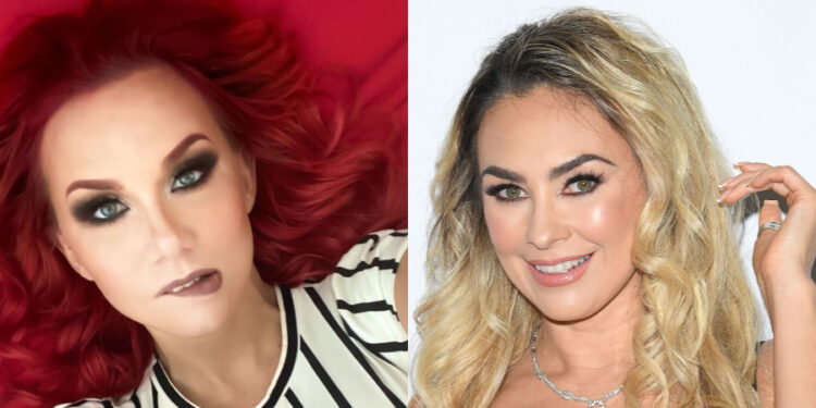 Michelle Vieth se reencuentra con Aracely Arámbula y hacen divertida parodia. Foto; Archivo