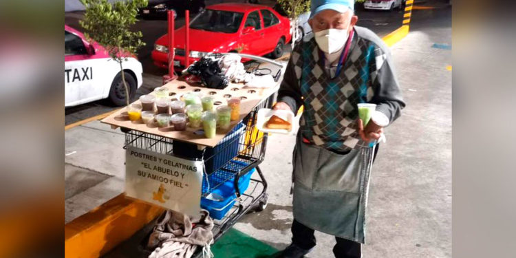 Abuelito vende gelatinas