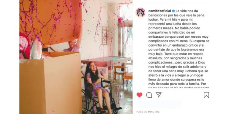 Camila Fernández embarazada