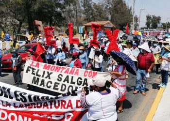 Concentra a cientos de manifestantes la mega marcha en apoyo a Félix Salgado