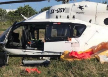 Desplome de helicóptero en Dos Bocas deja dos heridos - Noticias, Deportes, Gossip, Columnas