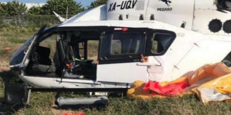 Desplome de helicóptero en Dos Bocas deja dos heridos - Noticias, Deportes, Gossip, Columnas