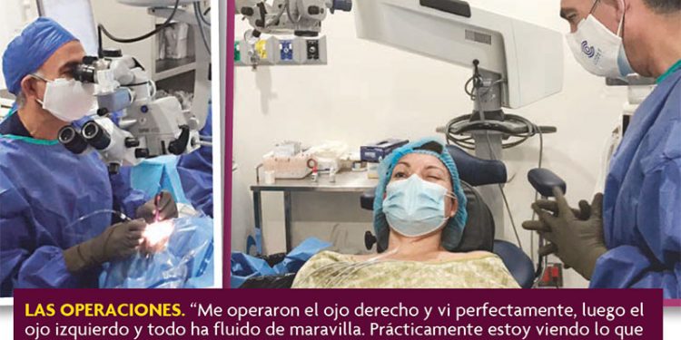 Diana Reyes había perdido la esperanza, pero ¡ya recuperó la vista!