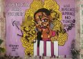 Vandalizan mural en memoria de Victoria y responden feministas de Tulum