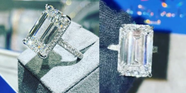 Este es el anillo de compromiso de Belinda