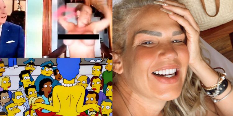 Niurka enseñó los senos en televisión