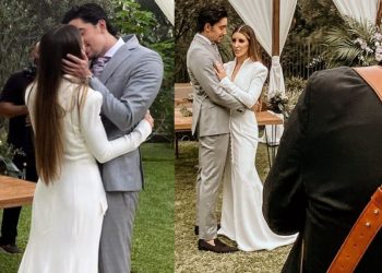 Primeras fotos de la boda por el civil de Alex Fernández y Alexia