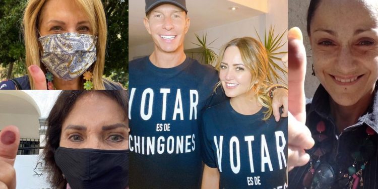 Famosos acudieron a votar en elecciones 2021