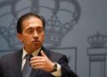 El ministro de Asuntos Exteriores, José Manuel Albares, este jueves en la sede de su departamento.