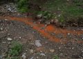 Contaminación de agua en el cerro de Guadalupe.