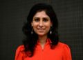 Gita Gopinath, economista jefa del Fondo Monetario Internacional, en Washington en 2020.