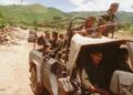 El ejército mexicano durante un operativo en la montaña de Guerrero, en 1996.