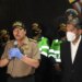 El general de la Policía de Perú, Javier Gallardo, y el exministro de Interior, Avelino Guillén.