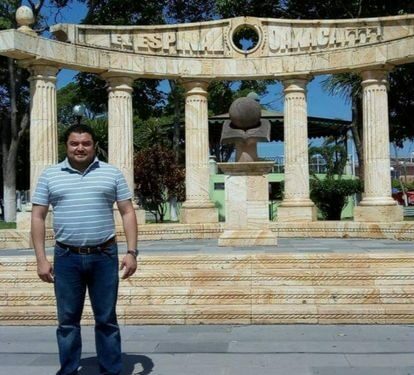 Imagen cedida de Héctor Alejandro Cabrera Fuentes en el centro de El Espinal, Oaxaca (México).