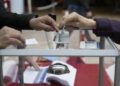 Colegio electoral en Burdeos.