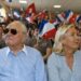 Marine Le Pen y Jean-Marie Le Pen en septiembre de 2014 en Frejus.