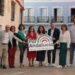 Representantes de las formaciones de la coalición Por Andalucía, en Sevilla. De izquierda a derecha, Mario Perea, concejal de Écija de Podemos; Ernesto Alba, de Izquierda Unida; Carmen Molina, de Alianza Verde; Mar González, de Verdes Equo Andalucía; Esperanza Gómez, de Más País Andalucía; Inmaculada Nieto, de IU; Juan Antonio Delgado, de Podemos Andalucía; María José Torres, de Iniciativa del Pueblo Andaluz; y José Piña, de Podemos.