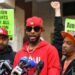 Christian Smalls, que consiguió sindicalizar un almacén de Amazon en Staten Island, tras la votación el pasado 1 de abril.