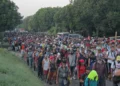 Caravana de migrantes se dirige a Huixtla, Chiapas