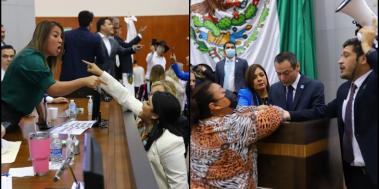 Completo desorden: así se vivió la sesión ordinaria del Congreso de Tamaulipas