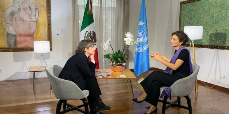 Carmen Aristegui habló con Audrey Azoulay, directora general de la Unesco