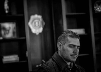 Omar García Harfuch en su despacho de Ciudad de México el día 29 de julio de 2022.