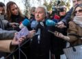 Alfonso Rus, exdirigente del PP, a su llegada a la ciudad de la Justicia de Valencia.