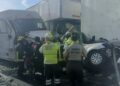 Carambola en la autopista Puebla-Cordova