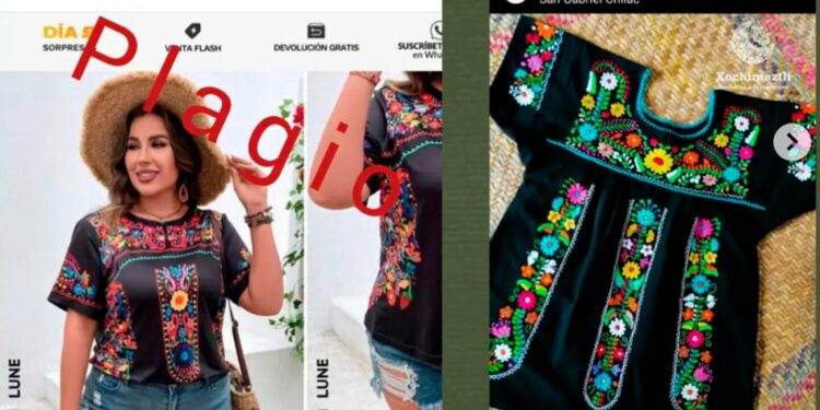 ahora fueron diseños indígenas de Puebla