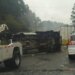 Accidente vehicular colapsa vía México-Toluca.