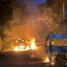 Incendio y balacera en Comalapa