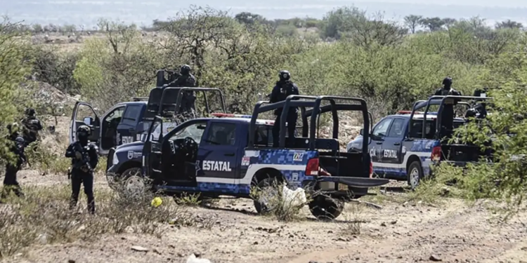 Policías secuestrados en Villa Hidalgo.