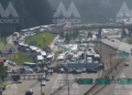 Protesta paraliza la autopista México-Toluca.