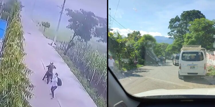 Bloqueo y violencia en Frontera Comalapa, Chiapas.