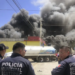 Bodega de desechos incendiada en Ecatepec