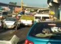 Caos vial en la Carretera México-Puebla.