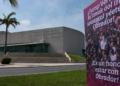 Carteles del Quinto Informe de AMLO en Campeche.